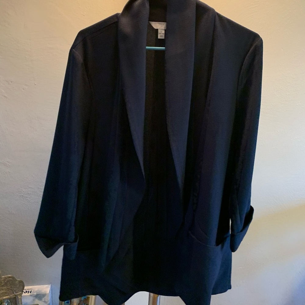 Navy blue, light weight blazer